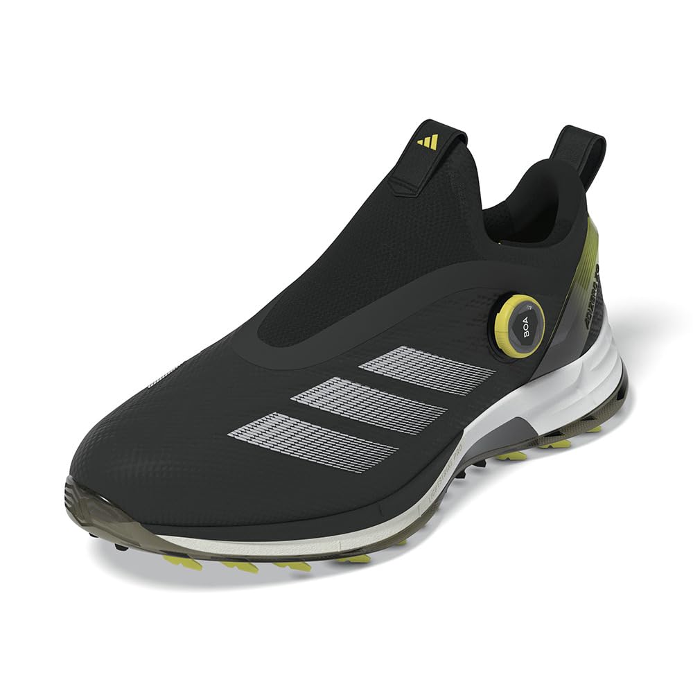 Adidas Golf Adizero Zed G 25 Boa Golf Shoes Core Sulfur cm 2E Men's Black/Silver Metallic/Pure 26.5
