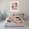 Cute Cartoon Cats Pattern Set Bedding Duvet Cover Set Duvet Cover Pillowcases  (1*Duvet Cover 2*Pillowcases, Without Duvet Insert)