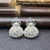 Gilded Ping An Lock Fortune Bell & Ruyi Pendant for Bracelet/Necklace