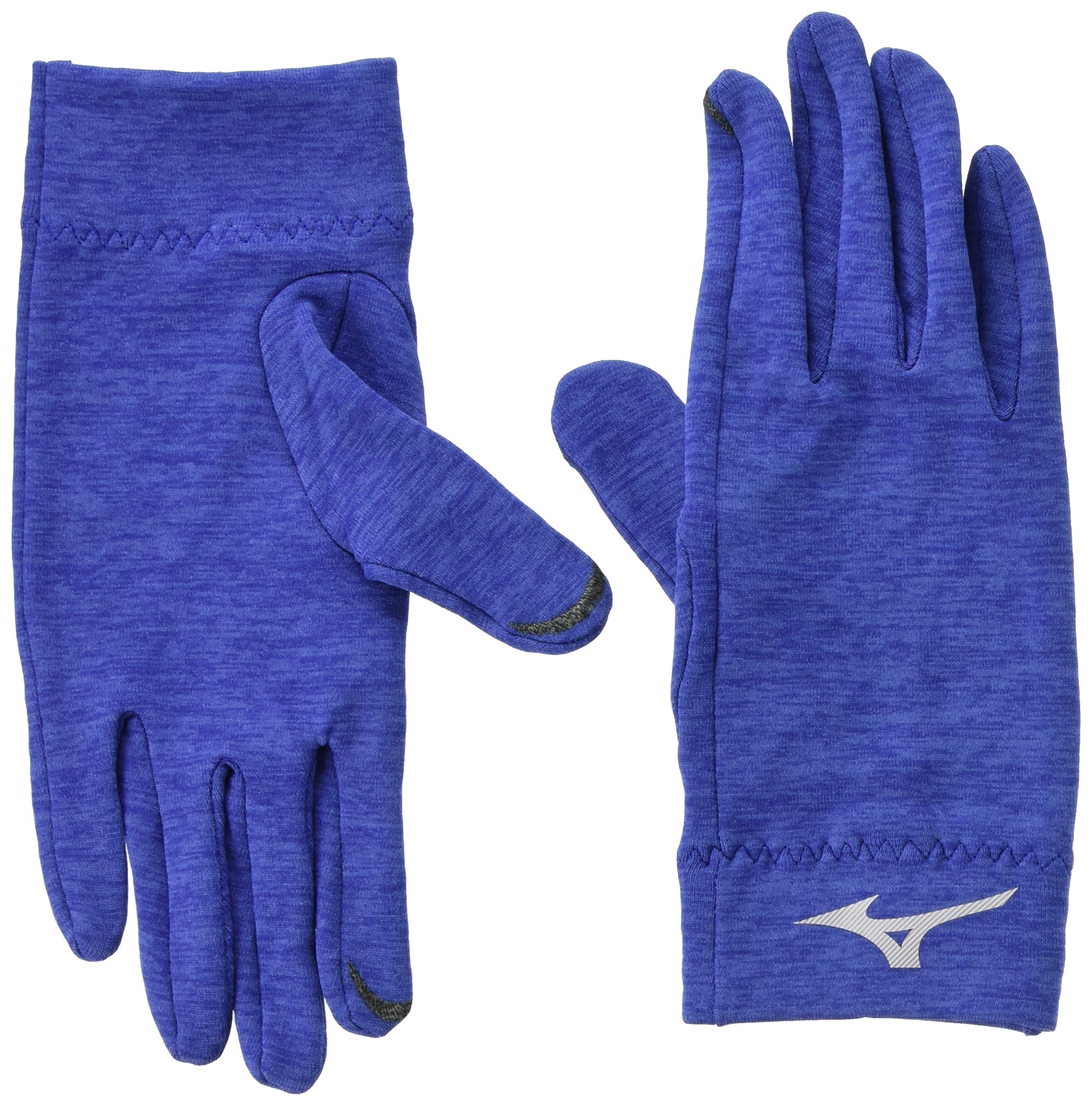 

Mizuno Training Wear Stretch Fleece Gloves Marine Japan Size M to Japanese Size (Touchscreen Compatible), 32JY0608, Heather, (equivalent M)