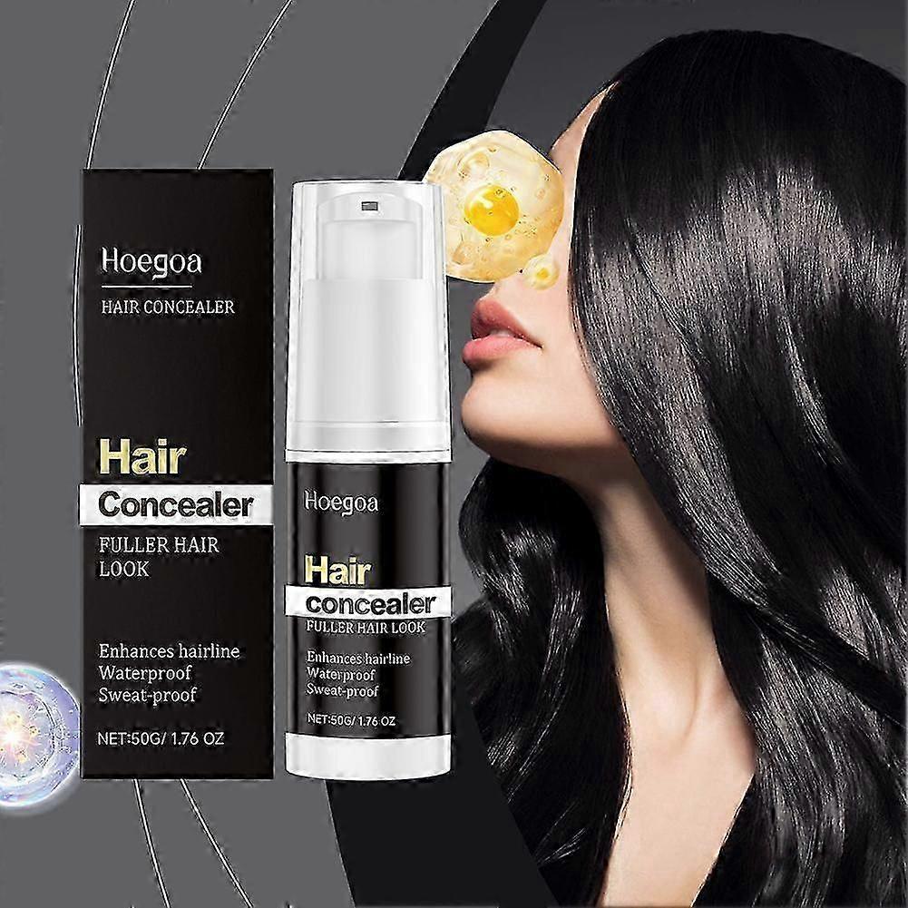Hairfillup Hair Concealer Powder v černé barvě 50 g pro vylepšené krytí linie vlasů