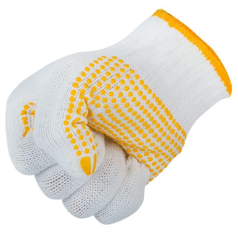 Fuxing Anti-Slip Dotted Cotton Work Gloves