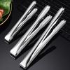 Ice Clamp Heat-Resistant Stainless Steel Ice Tongs Non-Slip Serrated Grip -Free Kitchen Utensils for Barbecue Snack Tongs