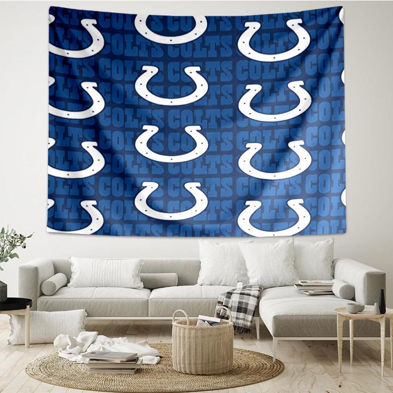 Indianapolis Colts Football Tapestry Hanging for Bedroom,Livingroom, Playroom,Decor Art Room Wall Tapestry Holiday and Birthday Gifts