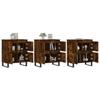 VidaXL Buffets 3 pcs Chêne fumé Bois d'ingénierie 3190210