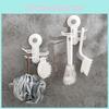 Suction Cup Hooks Multi Hook Adhesive Wall Organizer Kitchen Storage Bathroom