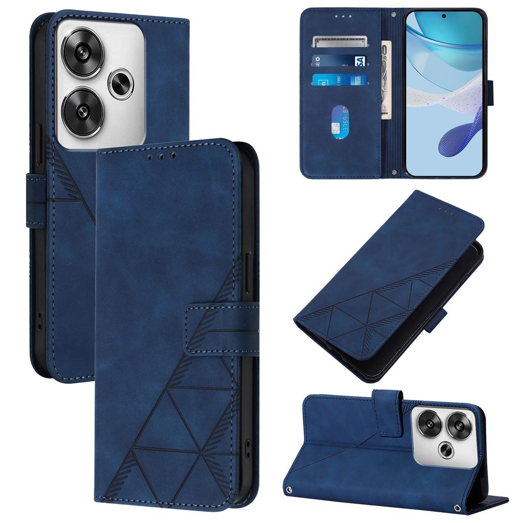 Skin Feel Line Leather Phone Case For Xiaomi Poco F8 Pro F8 Ultra F7 F7 Pro F7 Ultra F6 F6 Pro F5 F5 Pro Flip Wallet Card Cover