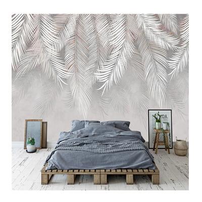 3D-Tapete Nordisch Minimalistisch Luxus Feder Wandbild TV Schlafzimmer Hintergrundwand Wandbild Hotel Café Dekoration