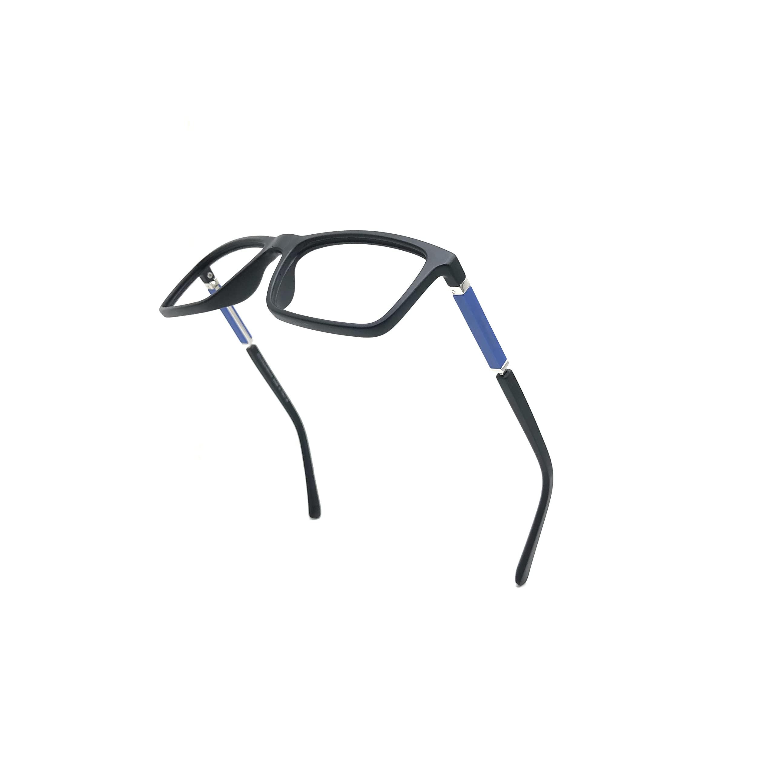 

RSINC Full Rim magnetic clip on glasses Metal frame/eyeglass/Spectacle, eye-sun glasses black-blue -In Br-4 47-FIRV-6DSZ