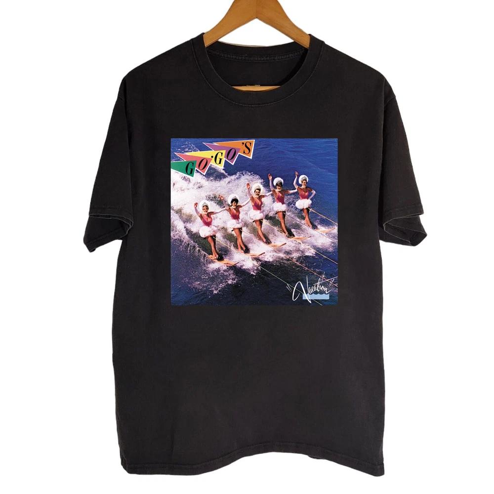 Vacation Album By The Gogos Black Cotton Shirt S5xl Cl426 S