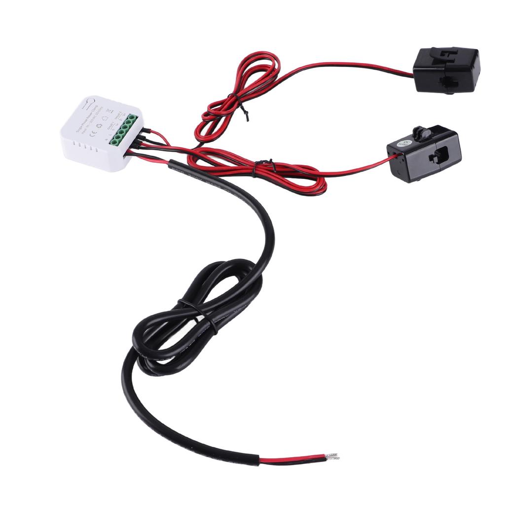 WiFi Single Phrase Energy Meter with Clamp Electricity Power Consumption Monitor for Tuya 90‑250VAC