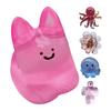 Transparent Stress Relief Toy Slow Rising Decompression Bubble Robot Bunny Octopus Squeeze Toy