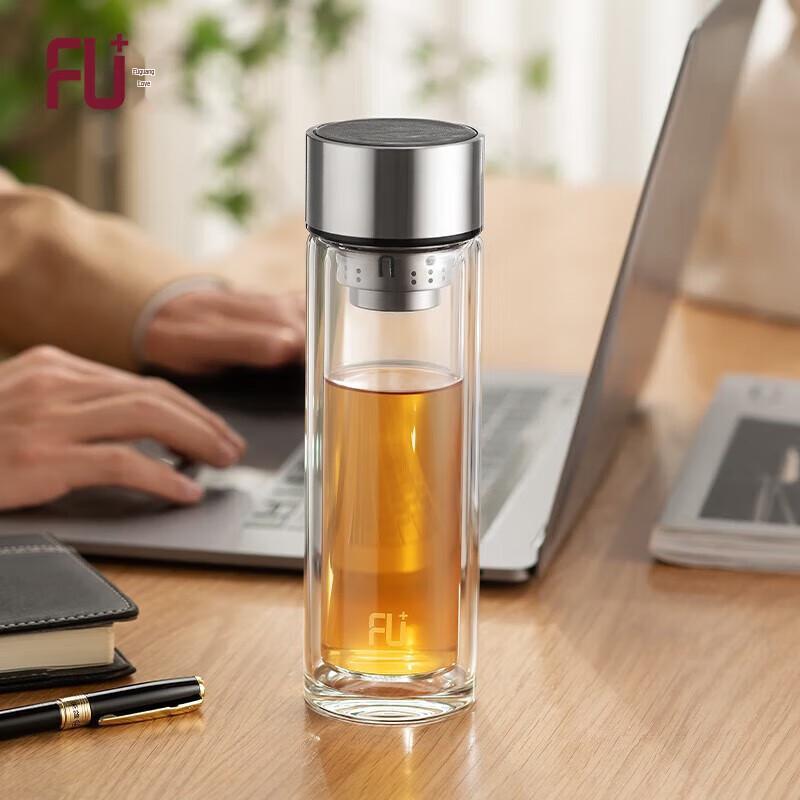 FUGUANG FU+ Double-Layer Glass Cup with Filter