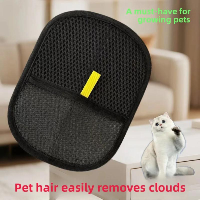 4pcs Pet Hair Removal Brush Dog and Cats Hair Removal Gloves Cats Wool Glove Removes Hairs Dog Household Waste and Cleaning
