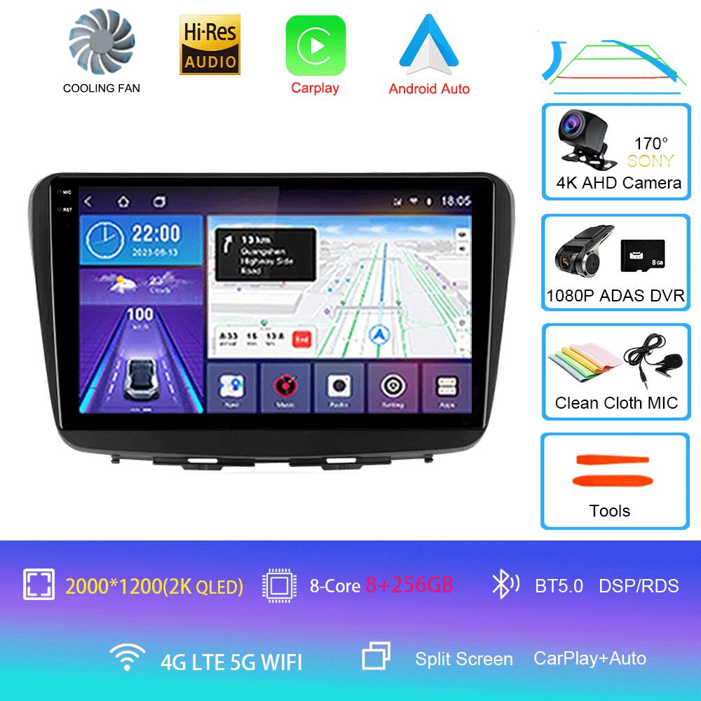 Car Radio Android 14 For Suzuki Baleno 2016 2017 2018 2019 Multimedia Player Stereo GPS WIFI+4G Wireless Carplay Auto Video DSP