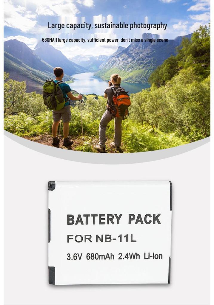 NB11L Battery for Canon IXUS Cameras: Models 265 HS, 145, A4000, A3400, A2400