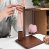 3-in-1 Wooden Yarn Holder Rotatable Yarn Ball Storage Rack with Phone Stand Magnetic Smooth Rotation Anti-Tangle for Crochet Lov