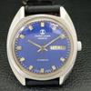 USED SWISS FAVRE LEUBA GENEVE DUOMATIC 1906 MENS BLUE DIAL WATCH A432155-2 R110-a432155