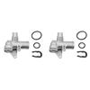 2X Engine Radiator Coolant Hose Connector Three-Way Connector 06B121132E 06B121132B For   A4 B6 B7 1.8T