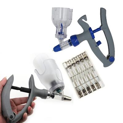 Jeringa Continua Veterinaria Automática de 1ml/2ml /5ml Inyección Animal Vacuna Ajustable para Ganado Cerdo Ganado Ovino