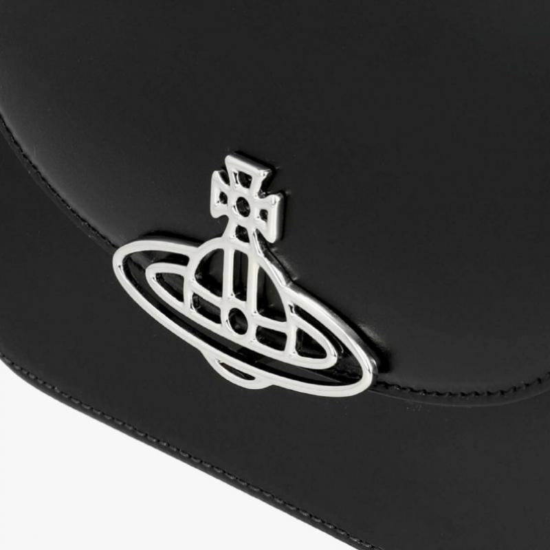 Vivienne Westwood Linda Silk Leather Crossbody 4802000fw L0077 N401