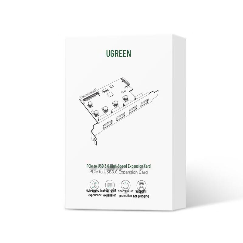 UGREEN PCI-E to 4-Port USB 3.0 Expansion Card