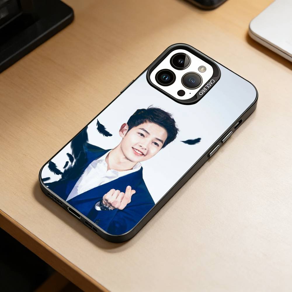 

Actor S-Song Joong-ki Phone Case For iPhone 17,16,15,14,13,12,11 Plus,Pro Max,XS,Colorful Silver Phone case Funda Cover iPhone15pro