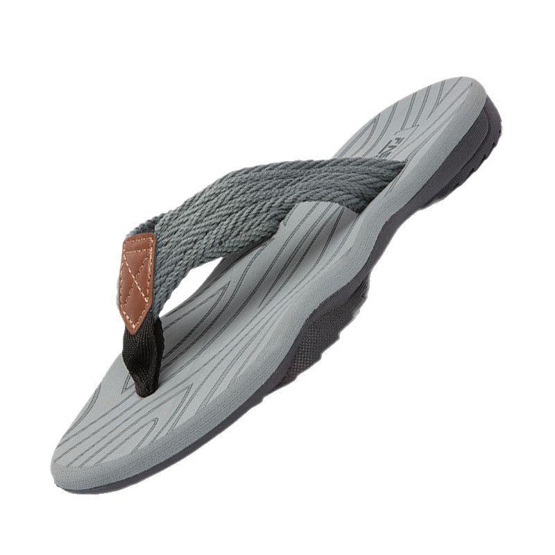 Șlapi de Plajăvara Trendy Antiderapanti pentru Bărbați 2022 | Sandale cu Clips pentru Degetele Picioarelor Stil Coreean