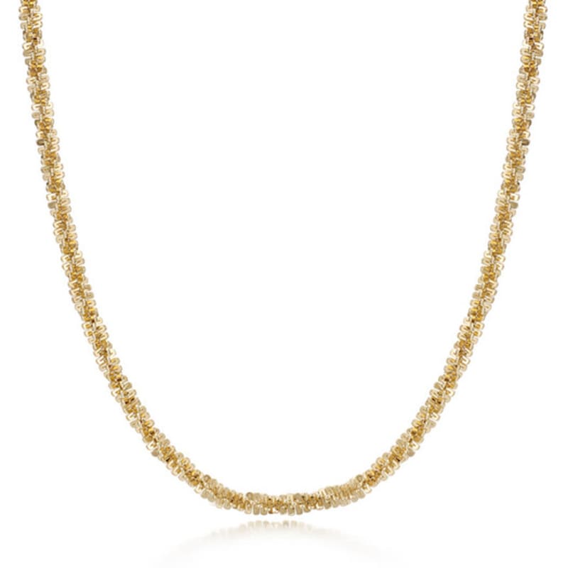 PAIGEFLYNN JEWELRY [925 Silver] Knit Chain Necklace