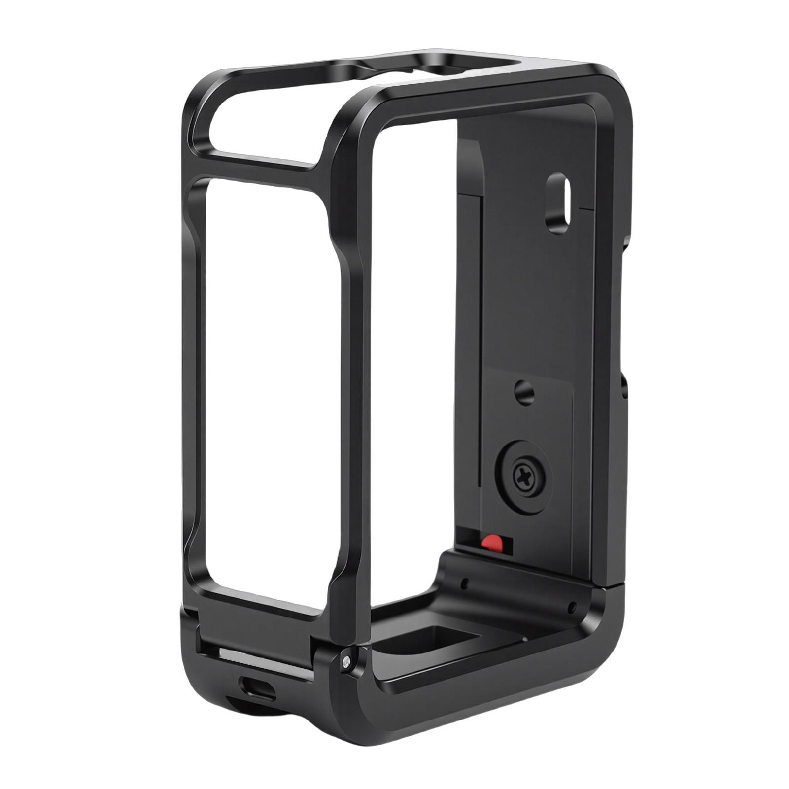 Metal Cage Fit for DJI OSMO Action 6 Camera Aluminum Alloy Action Camera Protective Expansion Frame with 1 4 Inch