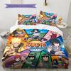 Naruto Pattern Bedding Quilt Set Quilt Cover Pillowcase Home Decoration Birthday Gift (1 * Duvet Cover + 2 * Pillowcase, Without Core)