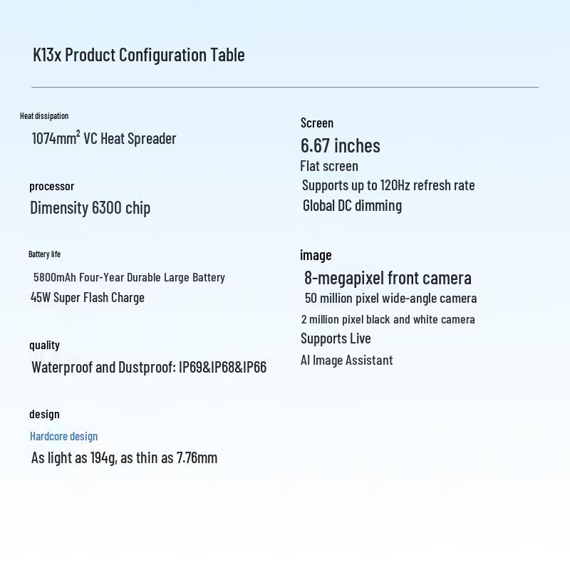 OPPO K13x 5G Smartphone (CN version)