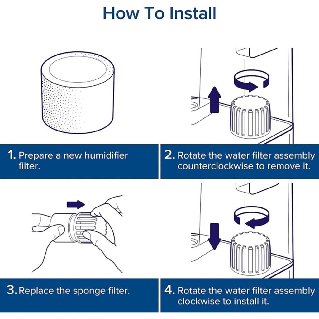 20Pcs Replacement Humidifier Filter Pads Mineral Absorption Pad for LV600S LV600HH Humidifiers Home Office Accessories