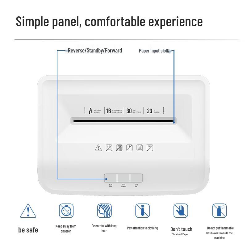 Deli 14436 P-4 Commercial Cross-Cut Paper Shredder