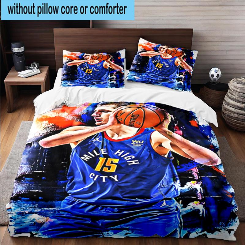 3PCS Jo-kic's Denver Dominance Bedding Set,Including 1pc Duvet Cover And 2pcs Pillowcases Perfect for Bedroom, Dormitory, Fan Christmas Gift