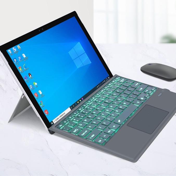 Teclado Bluetooth Ultradelgado Compatible con Microsoft Surface Pro 345 Magnetic Pro7 Go/2/3