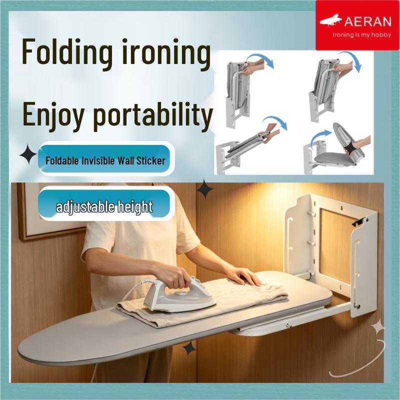 Wall-Mounted Adjustable Folding Ironing Board - Breathable, Anti-Scald, High-Temperature Resistant