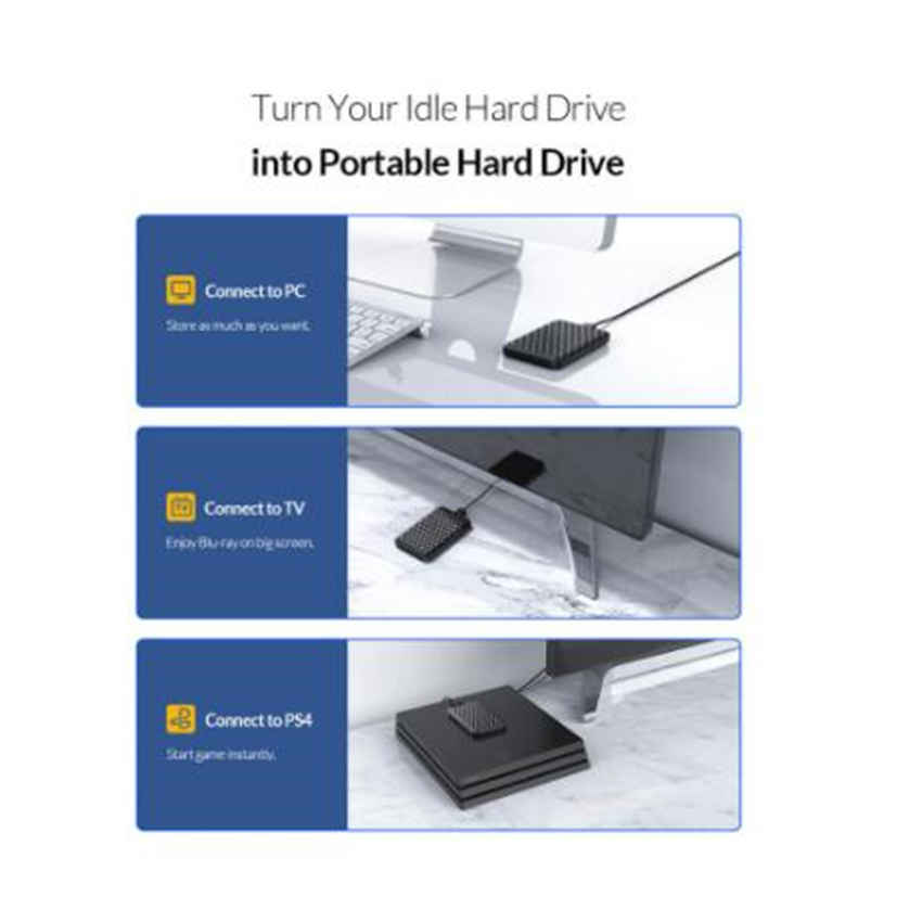2.5 Inch HDD Case SATA 3.0 to USB 3.0 HDD SSD Enclosure Support UASP HD External Hard Disk Box