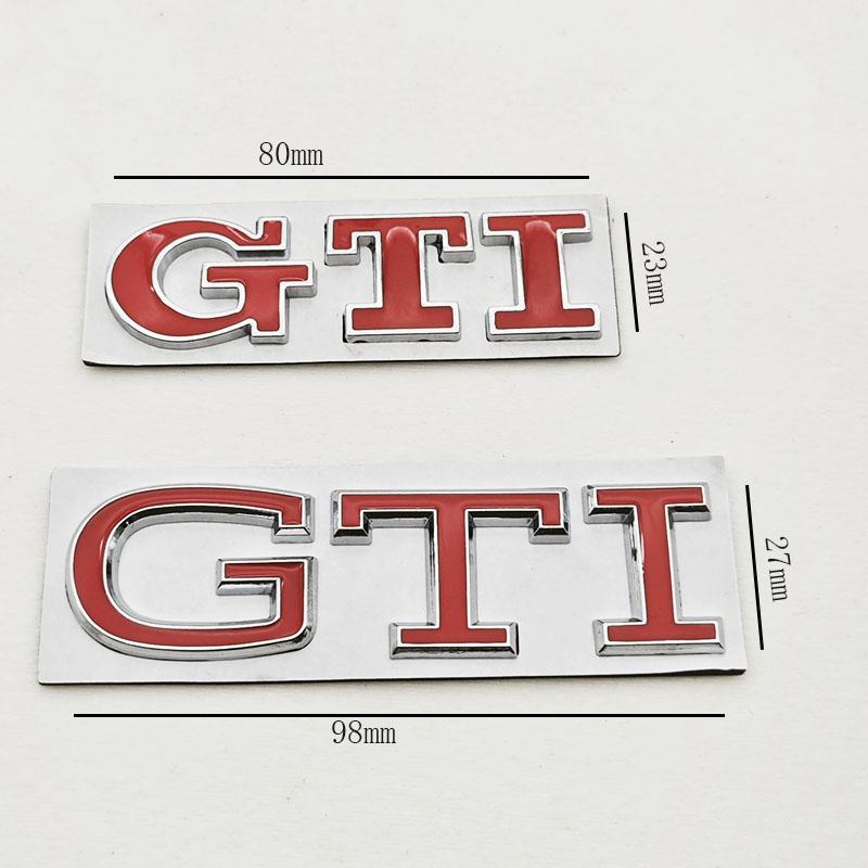 2026 Hot For VOLKSWAGEN VW 3D High-Quality Chrome Metal Logo GTI Emblem Car Trunk Sticker Badge For VW Golf 8/Polo/Jetta/Tiguan/