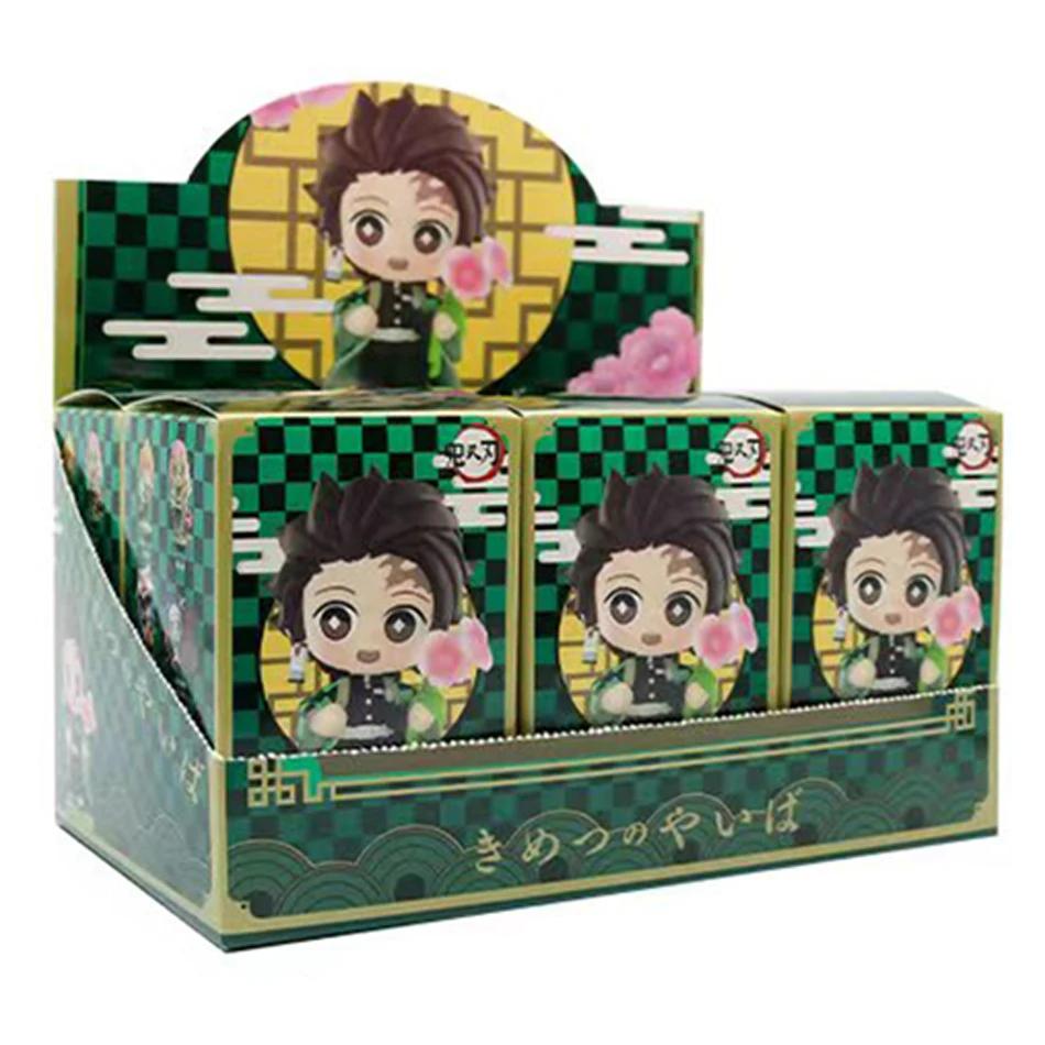 Demon Slayer Tanjiro Kamado Nezuko Anime Zeichentrickfigur Blindbox Kreative Personalisierte Statue Modell Ornament Überraschungsgeschenkbox