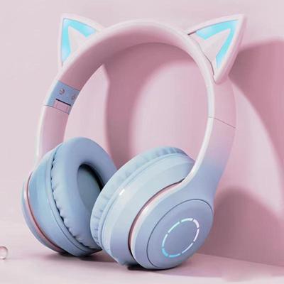 Katzenohren Bluetooth Gaming-Kopfhörer mit verlängerter Akkulaufzeit und ohne Verzögerung