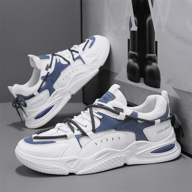 Autumn Breathable Men's Shoes 2025 New Little White Shoes Winter Trend Versatile Men's Leisure Sports Dad Trendy Shoes