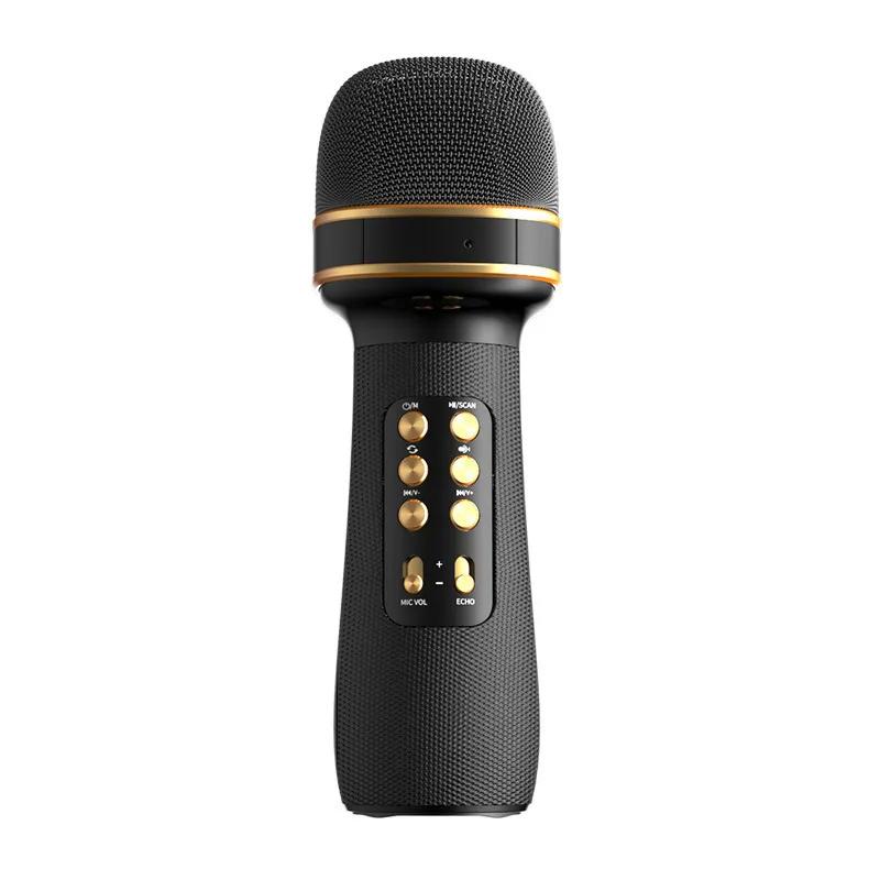 High-quality Wireless Bluetooth External Microphone, A Karaoke and Live Streaming Speaker Microphone with English Voice Prompts
