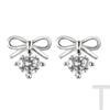 Mini Small Delicate Bow Zircon Earrings Temperament Fashionable Versatile Stud Earrings for Women To Sleep Free of Charge