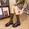 Women's Ruffled Slouchy Solid Color Long Socks, Melard Style, Autumn/Winter, Hot Girl Fashion.