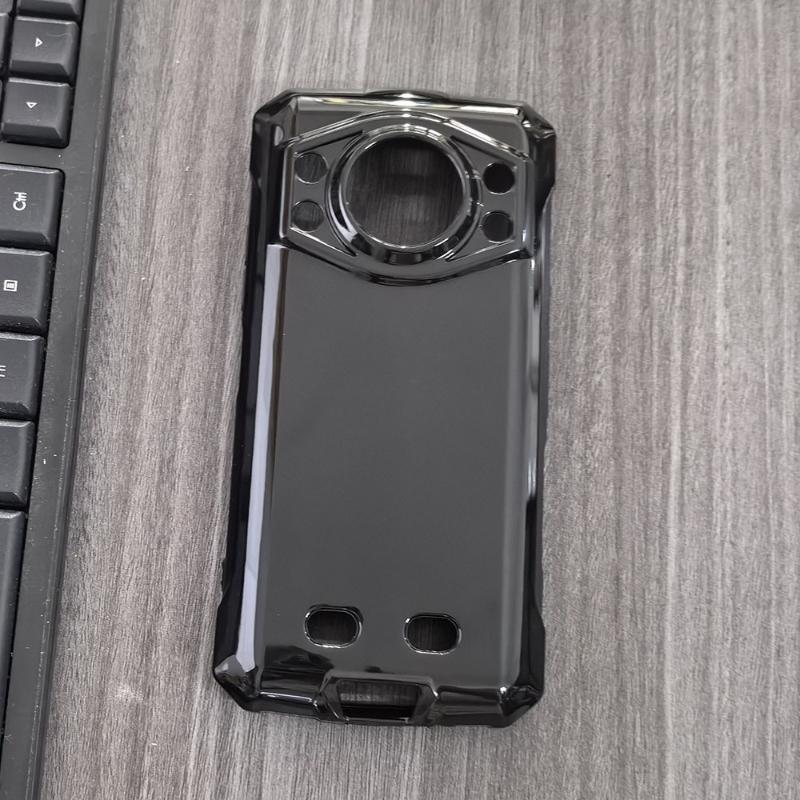 TPU Phone Case for DOOGEE Fire 7 Ultra Transparent Black Cover for DOOGEE Fire7 7Ultra Silicone Soft Cover Protective Back Shell