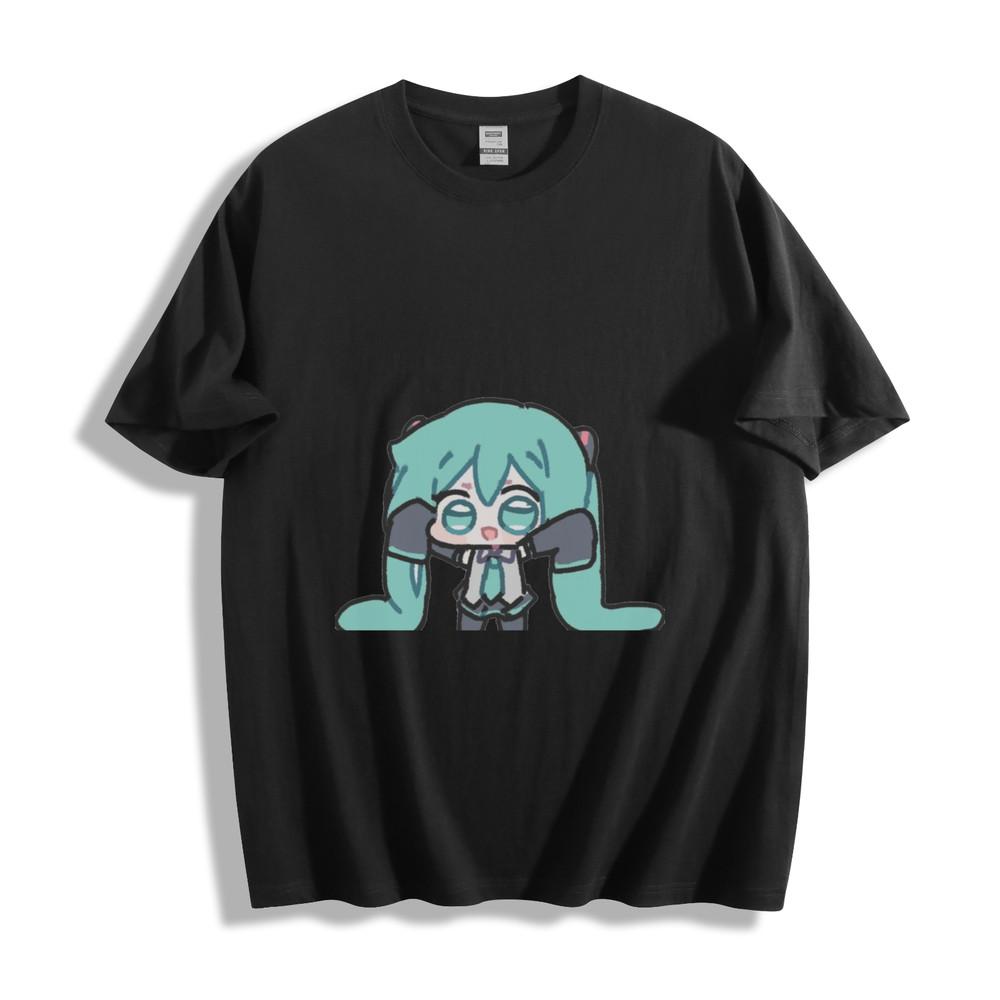 Hatsune Miku Midnight Dancer T-Shirt - Elegant Anime Glow Unisex Tee