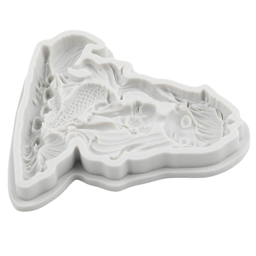 Meerjungfrau Silikonformen Meerjungfrau Fondantform Kuchen Dekorationswerkzeuge Cupcake Topper Süßigkeiten Schokolade Gumpaste Form