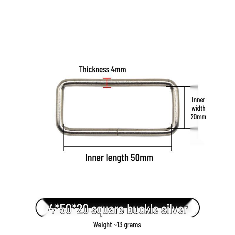 Iron Metal Square Buckles for Luggage Hardware Accessories
