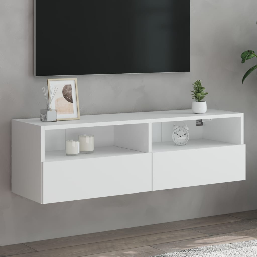 Wandmontierter Fernsehtisch mit multifunktionalem Stauraum, geeignet für verschiedene Zimmerarten, 100x30x30 cm